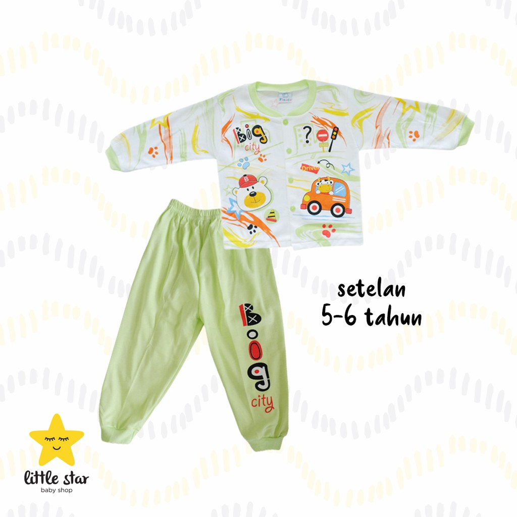 Finaco Piyama Anak | Set Baju Tidru Anak Cowok Cewek | Setelan Piama Anak