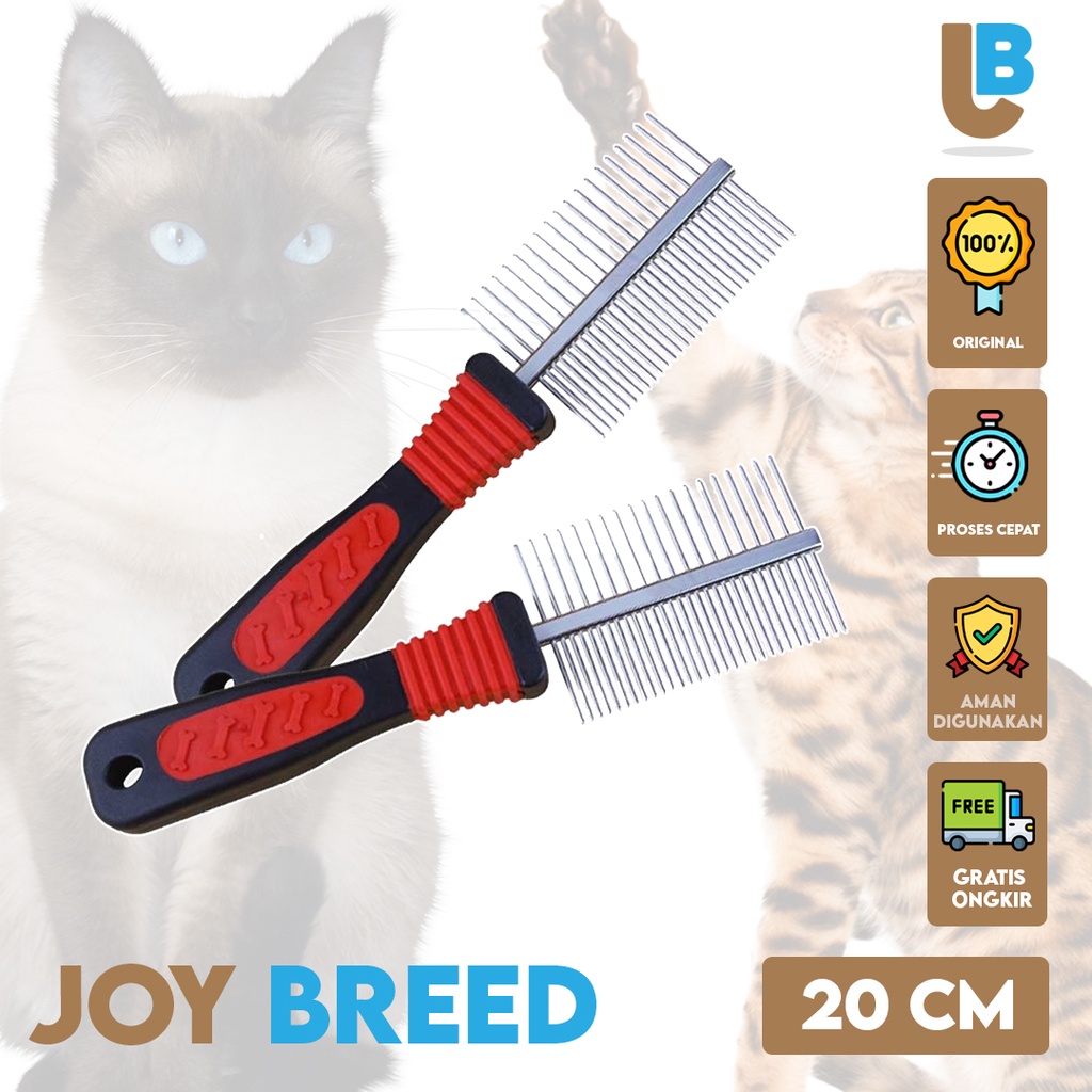 SISIR GROOMING HEWAN SISIR GROOMING KUCING STAINLESS 2 SISI PREMIUM