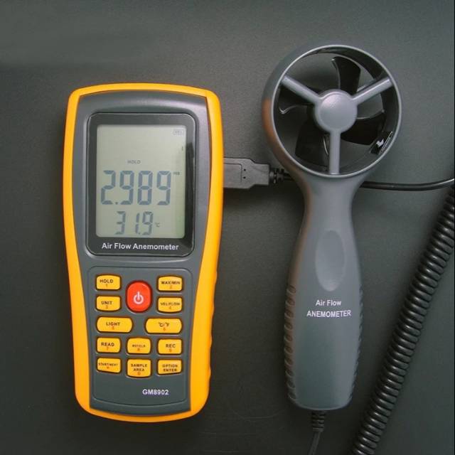 Jual Digital Anemometer Alat Ukur Kecepatan Udara Pengukur Angin Wind Meter Gm8902 Anemo