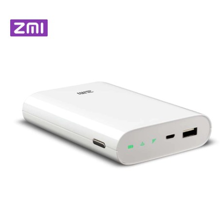 Xiaomi Zmi 4G Wifi Router Power bank Mifi Mobile Hotspot 7800mAh