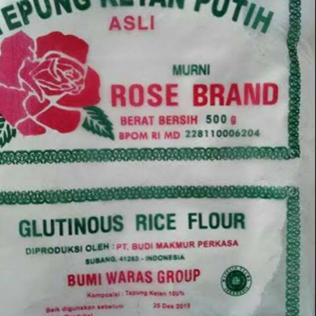 

Tepung Ketan Putih Rose Brand 500 gram