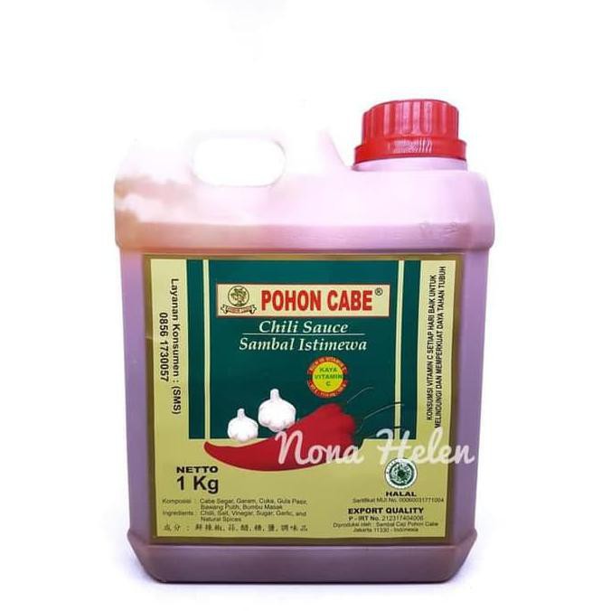 

Dijual Sedia Saus Sambal Pohon Cabe 1Kg / Saos Sambel Jerigen Kecil/ Chilli Terlaris