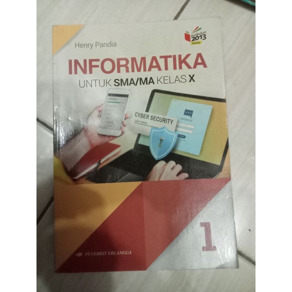 Jual Buku Informatika Untuk SMA Kelas 10 Penerbit Erlangga Kurikulum ...