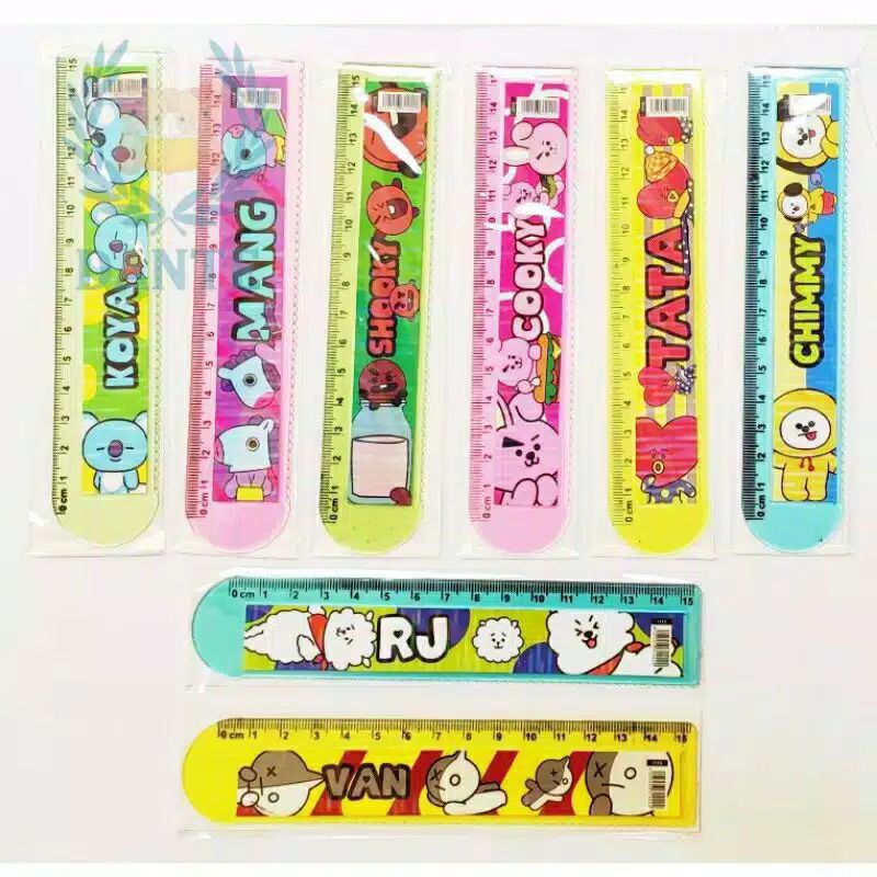 

Penggaris BTS BT21 15cm | Ruler 15cm BTS BT21 | Mistar 15cm