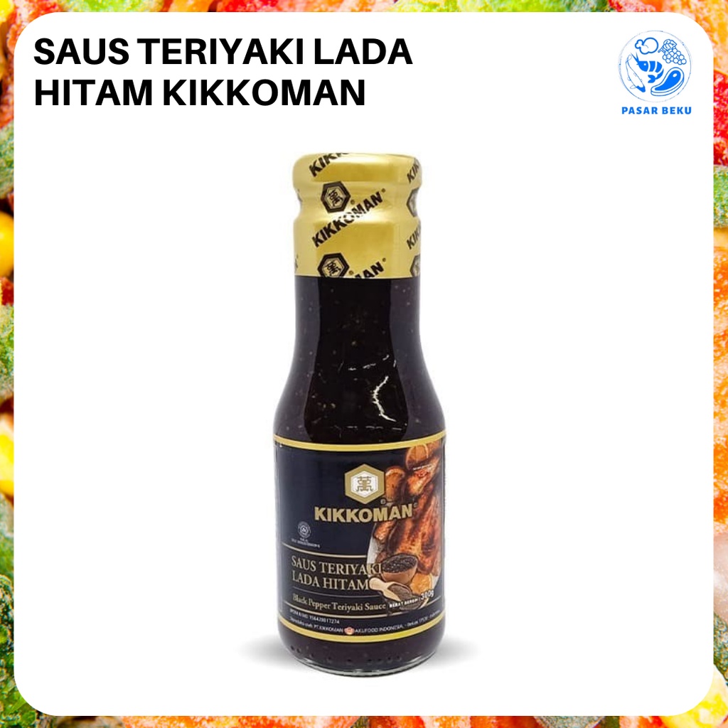 

Saus Teriyaki Lada Hitam 300gr Black Paper Kikkoman Pasar Beku Padang