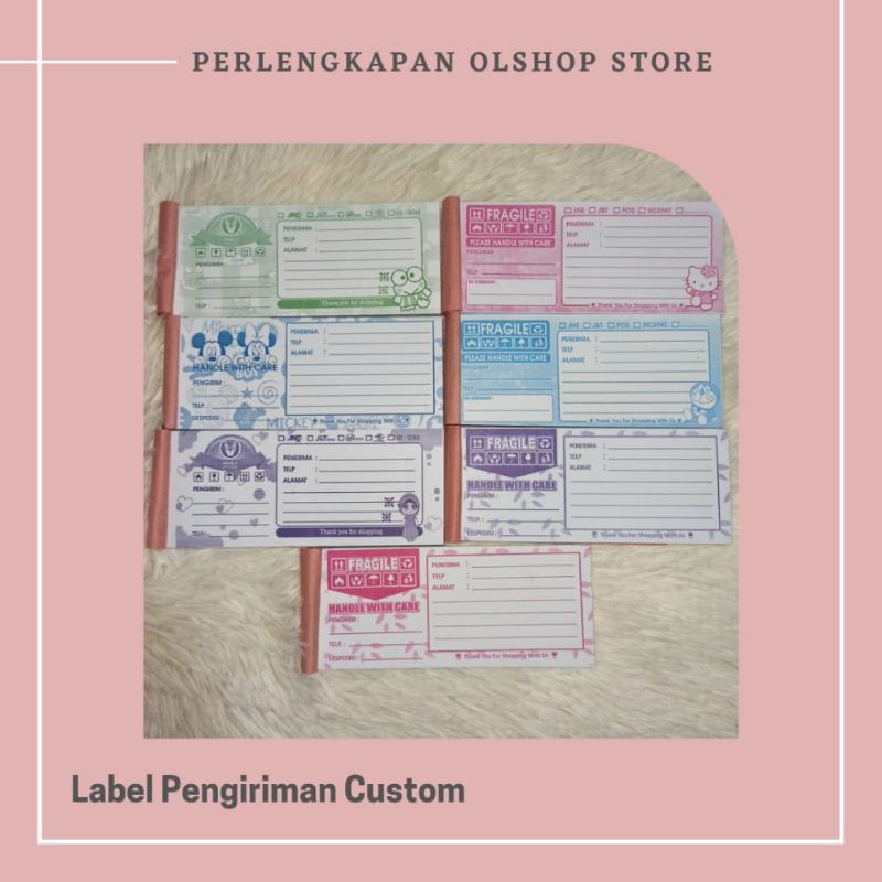 

Label Pengiriman Custom Isi 100 Lembar