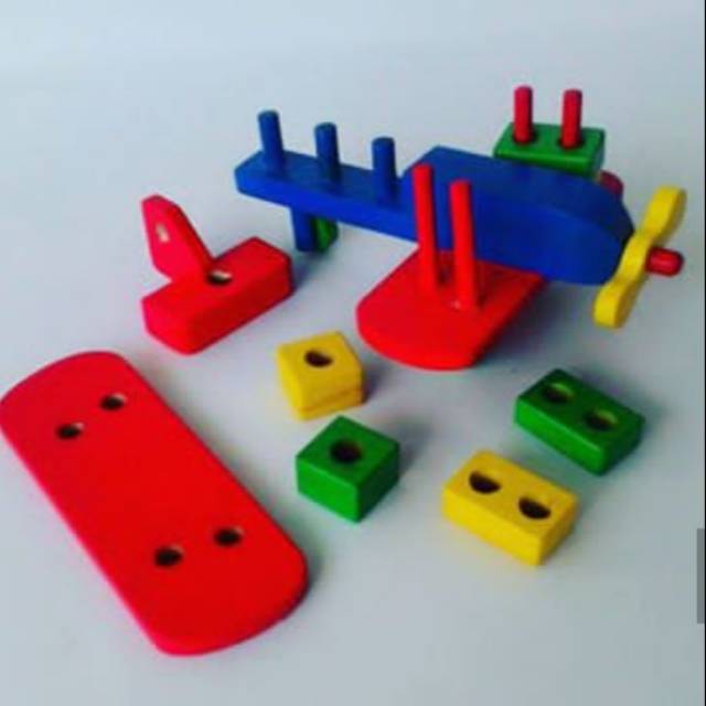 BALOK PESAWAT | BALOK KAPAL | MAINAN EDUKASI KAYU | MAINAN TERMURAH | WOOD | MAINAN LOKAL ANAK TK