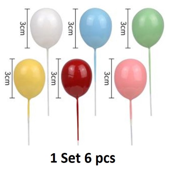 Cake Topper Balon Toper Hiasan Kue Balon Ulang Tahun Birthday Party