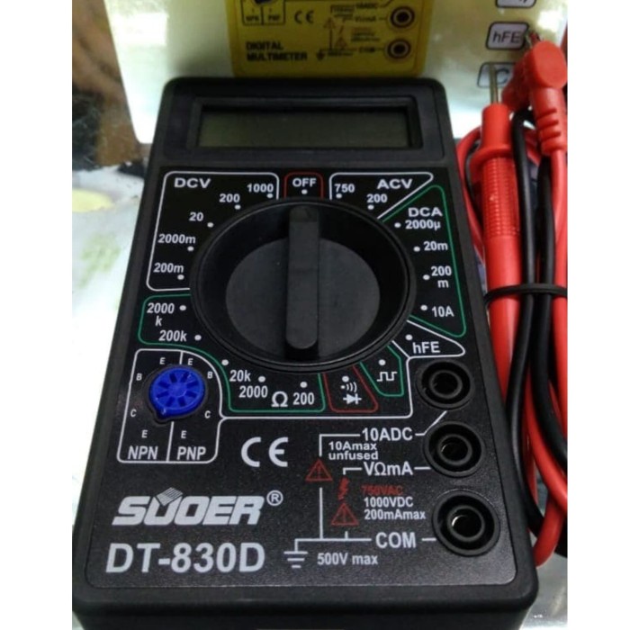 Digital Multimeter Multitester / Avometer Suoer DT-830D
