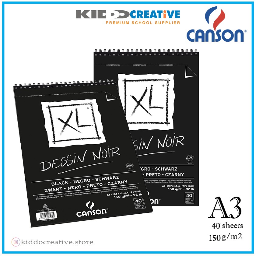 

CANSON XL BLACK 40S A3 150G