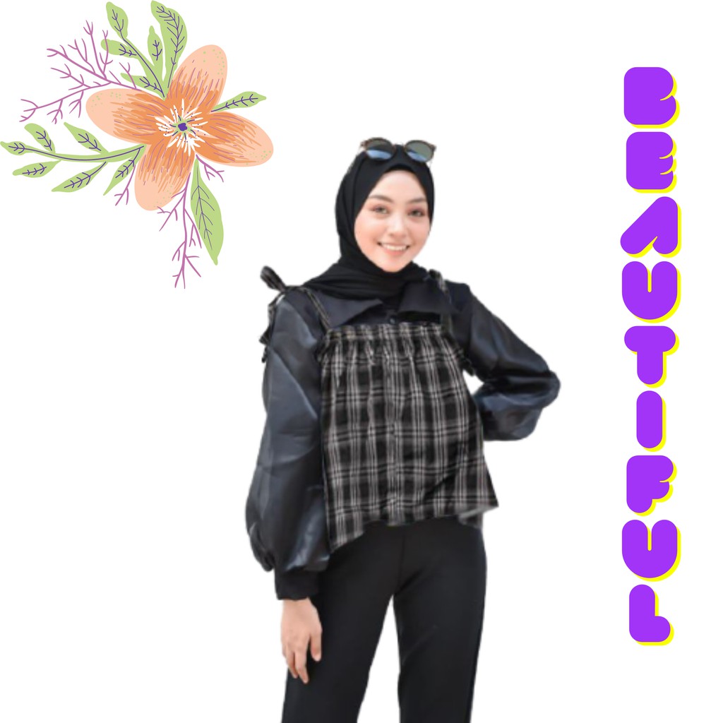 TANKTOP HIJAB TANK TOP BANDANA MOTIF SQUARE KEKINIAN APPAREL SERIES
