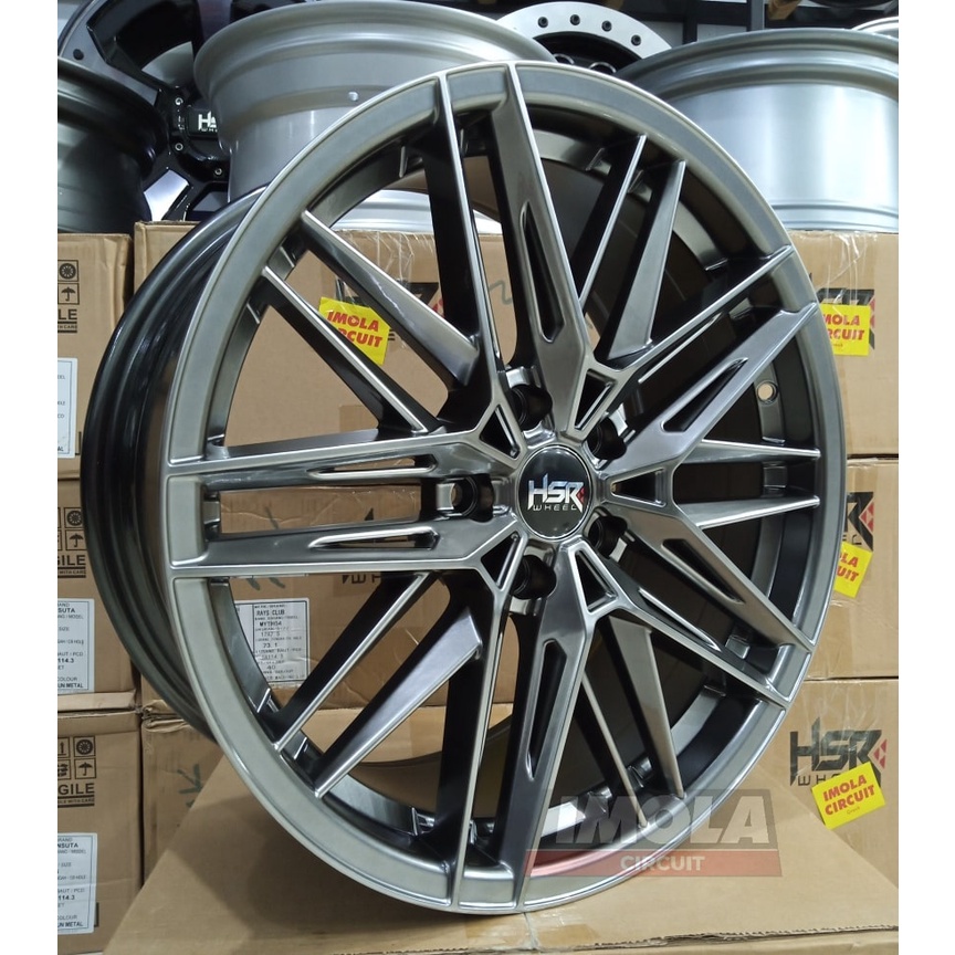 Terbaru velg mobil keren murah ring 18 HSR wheel UNTER baut 5x114,3 Hyper Black r18 inova expander t