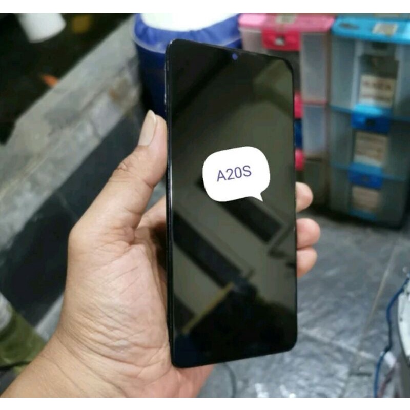 LCD SAMSUNG A20S ORIGINAL COPOTAN