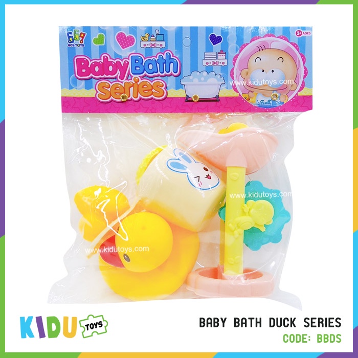 Mainan Anak Mandi Bebek Karet Alat Mandi Anak Baby Bath Duck Series Kidu Toys