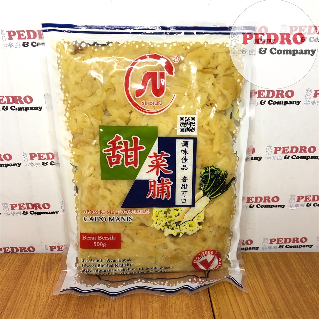

SU brand caipo manis 500 gram - acar lobak sweet pickled radish