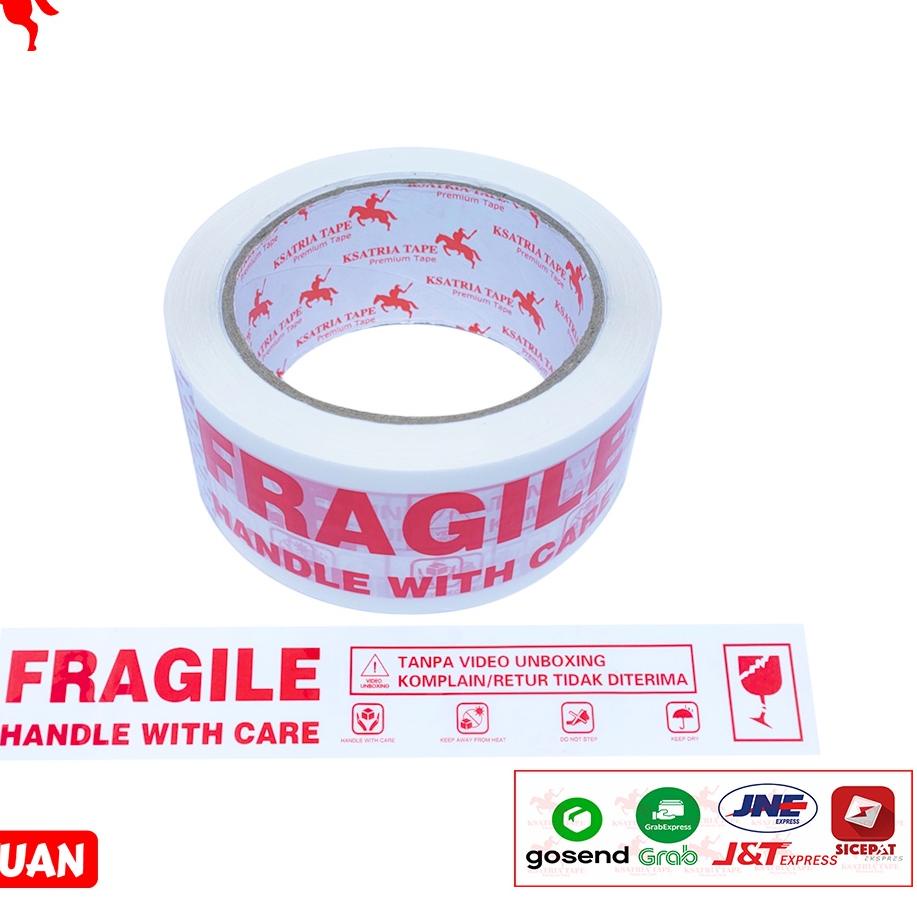 

5.5 SALE/Star/5.5 Fasion sale/「Grosir」/5.5 SALE Lakban OPP Tape / Lakban Fragile KSATRIA Tape 45mm x 80 Yard NEW_PRODUCT