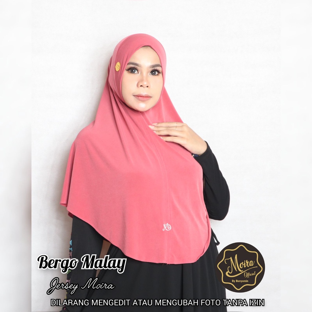 NEW JILBAB - JERSEY BERGO MALAY - (M) - HIJAB DOI ORI