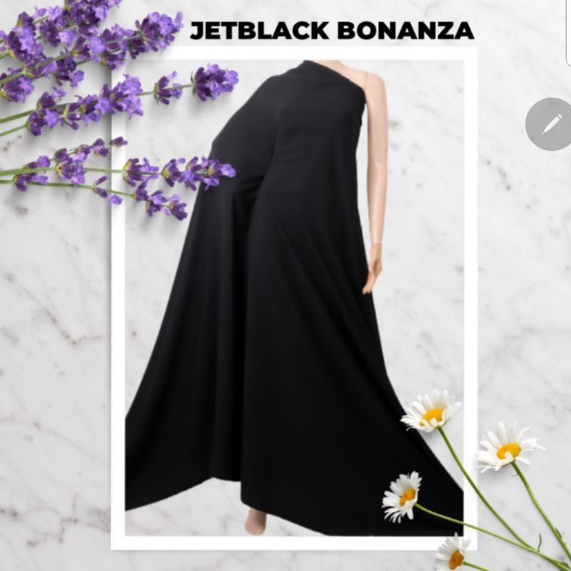 KAIN JETBLACK BONANZA/ KAIN ABAYA/ BONANZA/ BAHAN ABAYA/ ABAYA KAIN