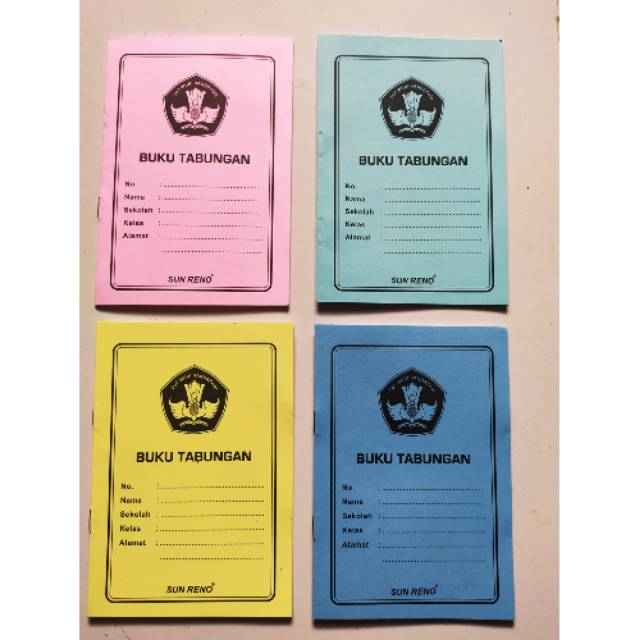 

buku tabungan murah kualitas baik/1.pcs 1.kg muat 100.pcs