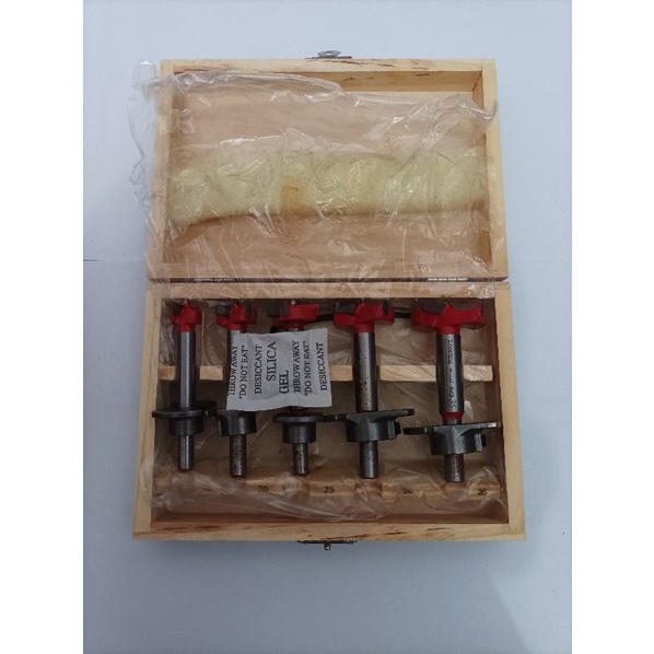 Mata Bor Engsel Sendok set isi 5pcs / Forstener Bit set / Hinge Boring Drill