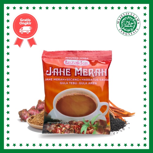 

Jahe Merah Bubuk Original Tazakka sudah ijin BPOM dan HALAL MUI serta Jaminan Original