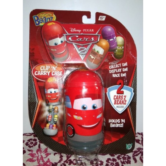 Disney Pixar Cars Mighty Beanz Holds 14 Beanz Clip n Carry Case Original