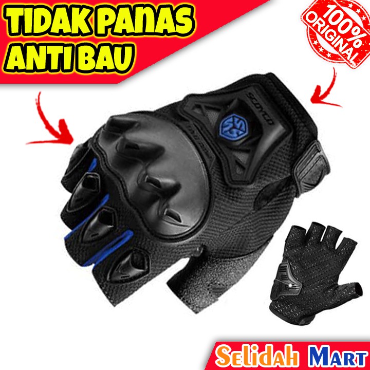 SARUNG TANGAN MOTOR PRIA TRAIL SARUNG TANGAN TOURING RIDING MOTOR CROSS ORIGINAL SCOYCO HE163