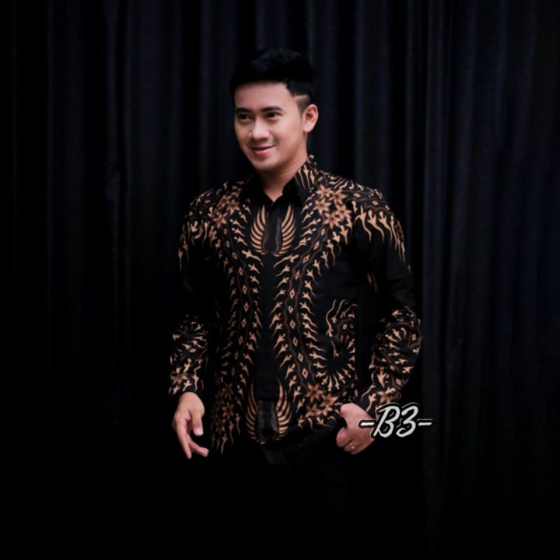 Kemeja Batik Pria Lengan Panjang  Murah Berkualitas Size M L XL XXL