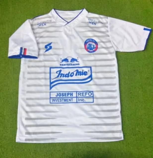 Jersey AREMA FC Away 2020 Liga 1 Shopee Putih Terbaru PRINTING Lokal