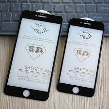 TEMPERED GLASS FULL LEM 5D 9D IPHONE 6 PLUS ANTI GORES KACA