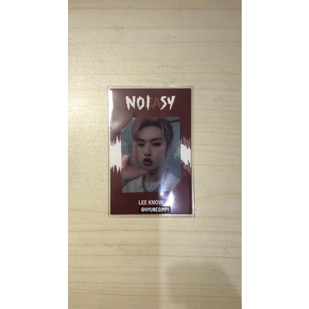 Pelunasan Lee Know Frame Jewel Merah NOEASY