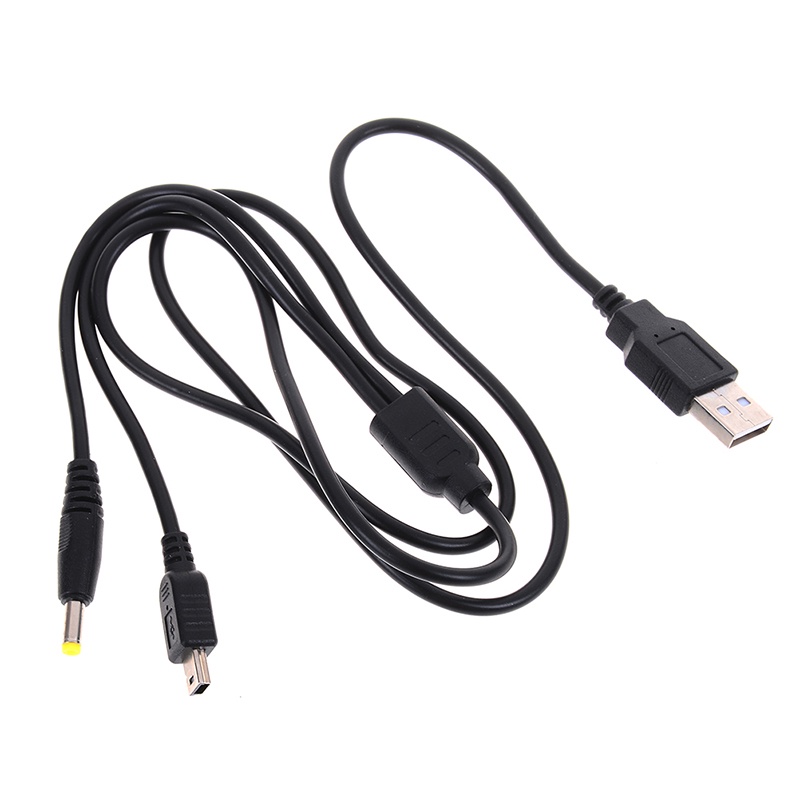 (LUCKID) 1pc Kabel data / charger usb 2in1 Untuk psp 1000 / 2000