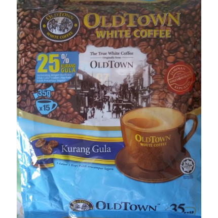 

Old Town Less Sugar / Kurang Gula White Coffee 35 gram x 15 sachets