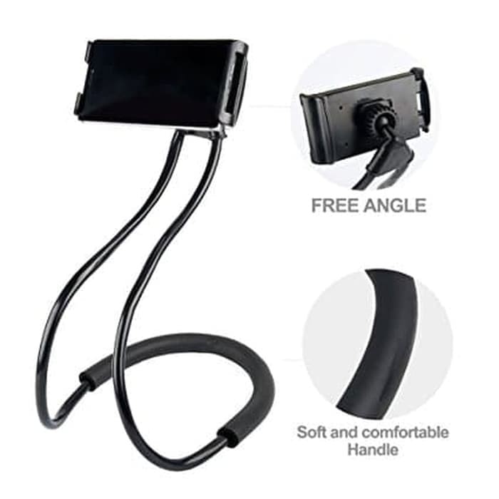 Meja Leher Holder Handphone Flexible Aksesoris Penyangga Lazypod Lazyneck Plastik Serbaguna Universal