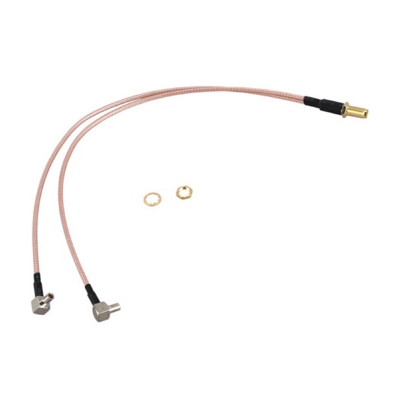 konektor SMA FEMALE Y CRC9/TS9 MALE modem setik antena outdor