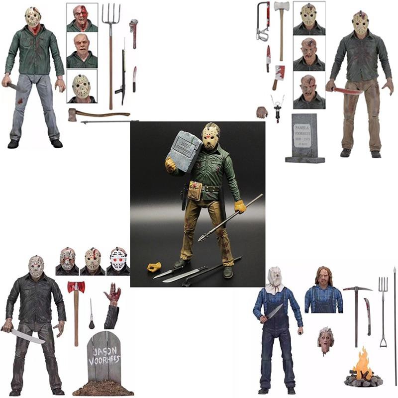 Brand New 18cm Neca Horror Friday The 13th Part 2 Jason Voorhees Toys Pvc Action Figures Collectible Model Toy Shopee Indonesia - roblox jason rp