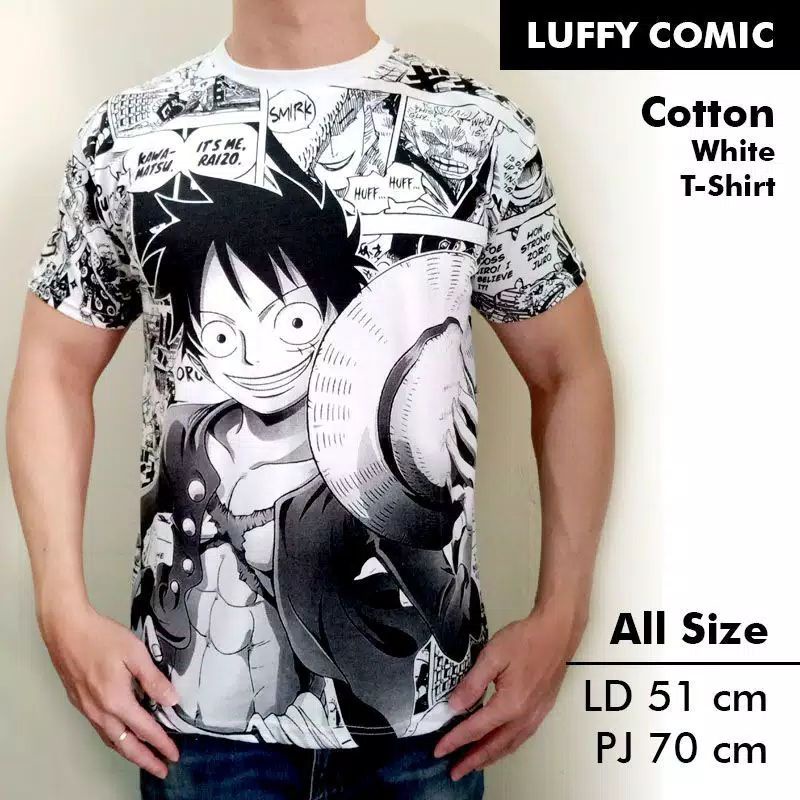 KAOS DISTRO ONE PIECE KOMIK