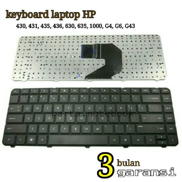 keyboard laptop HP presario 430 431 435 436 630 635 1000 G4 G6 G43