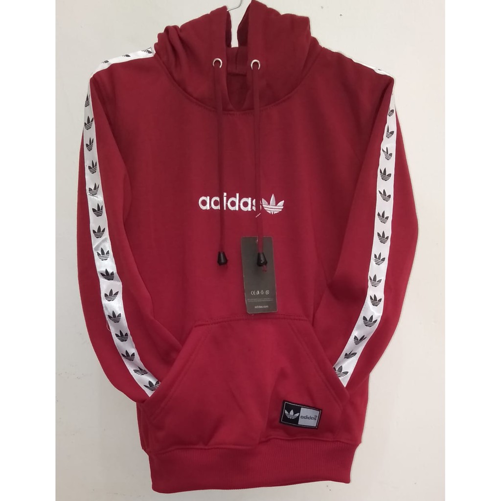 [ Bayar Ditempat ] Jaket Anak / Sweater Hoodie Adidas Tnt Maroon Anak Usia 6-12 Tahun Bahan Tebal