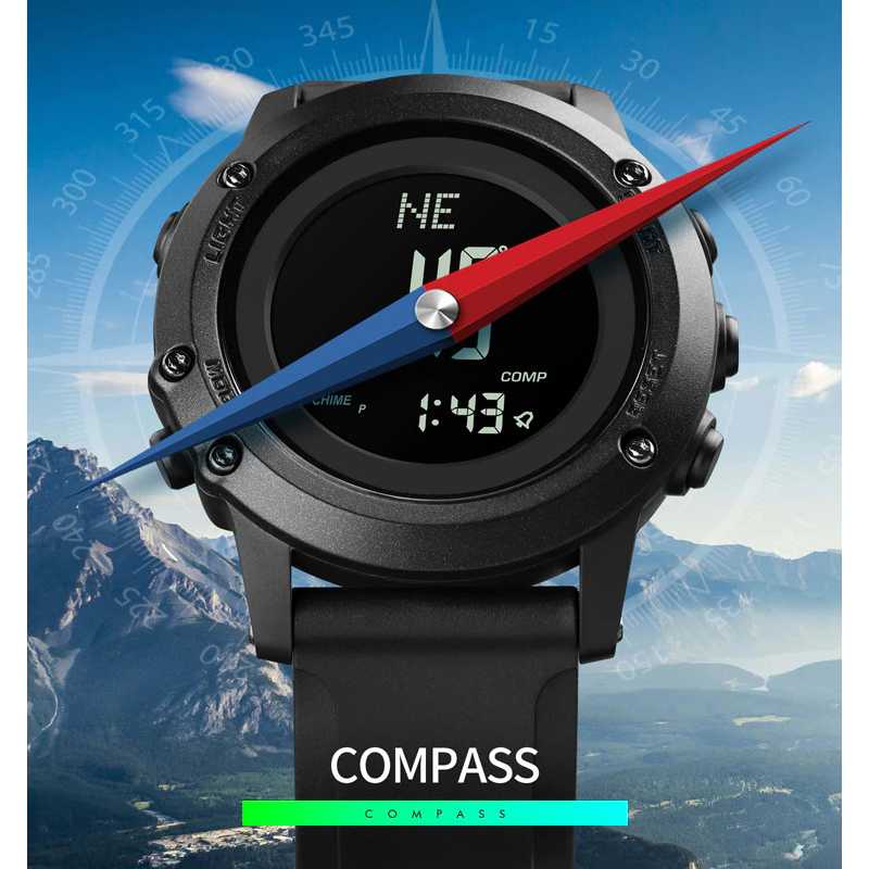 SKMEI Jam Tangan Digital Pria Pedometer Compass - 1793