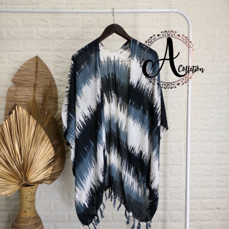 Cardigan Tye Dye Bali Auter Motif Serat