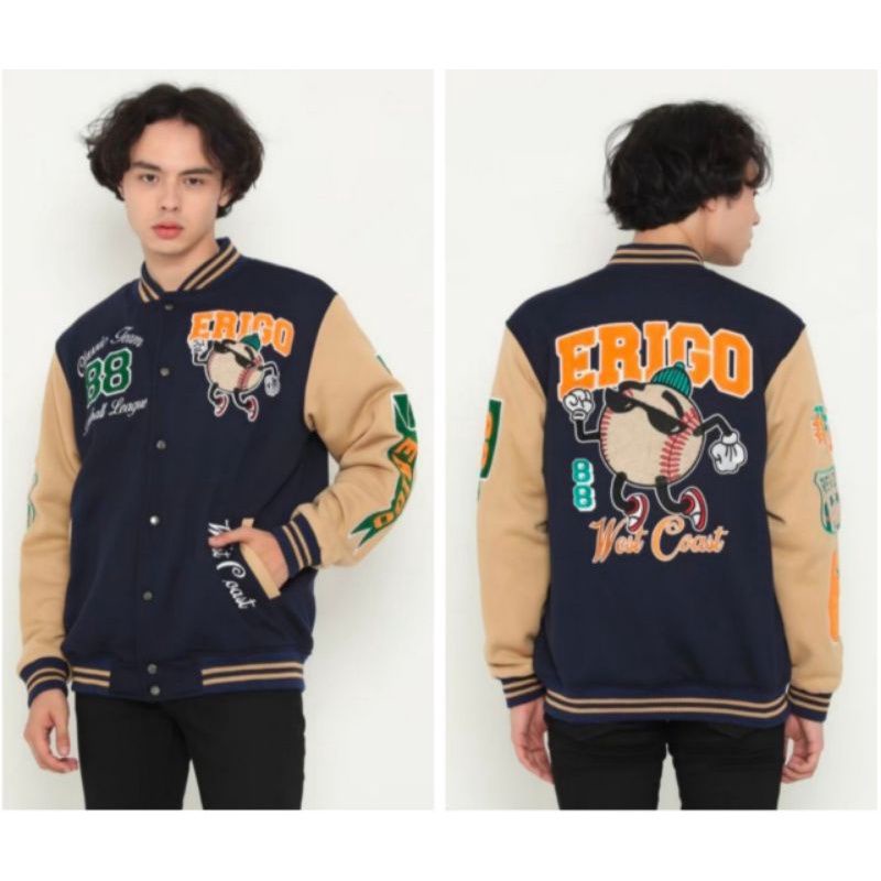 jaket versity erigo original/erigo versity premium/jaket bomber versity terlaris&tebaru