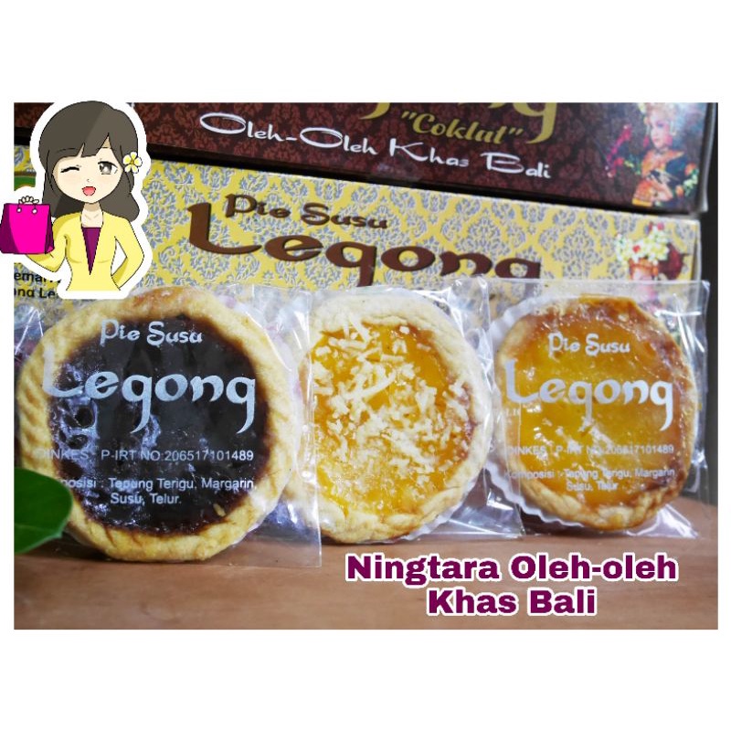 PIE SUSU LEGONG &quot;FRESHOVEN/FRESH&quot;  9PC/BOX OLEH-OLEH KHAS BALI (RASA ORIGINAL, COKLAT, KEJU, MIX 3 RASA)