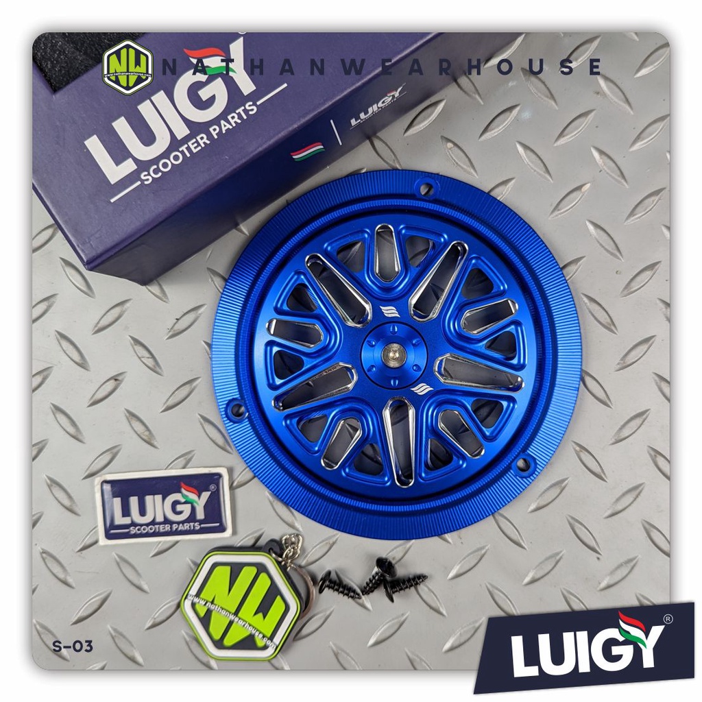 Cover Fan Tutup Kipas Spinner Luigy CNC Vespa Sprint Primavera GTS S LX LXV Beat Scoopy 03