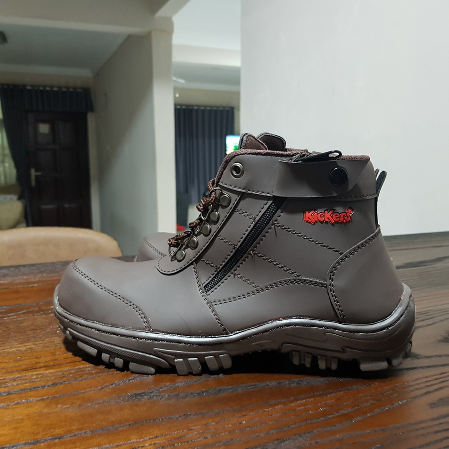 [COD] Bayar di tempat !! Sepatu Boots KICKERS MORISEY Sepatu Murah Ujung Besi Safety