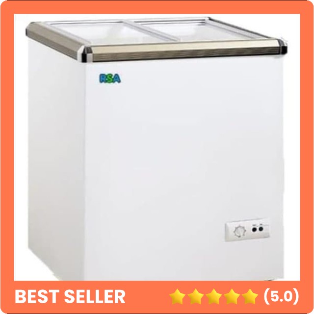 GETRA CHEST FREEZER RSA XS-110 PINTU KACA GESER SLIDING FREEZER BOX ES CREAM XS110 MURAH PUSAT MESIN
