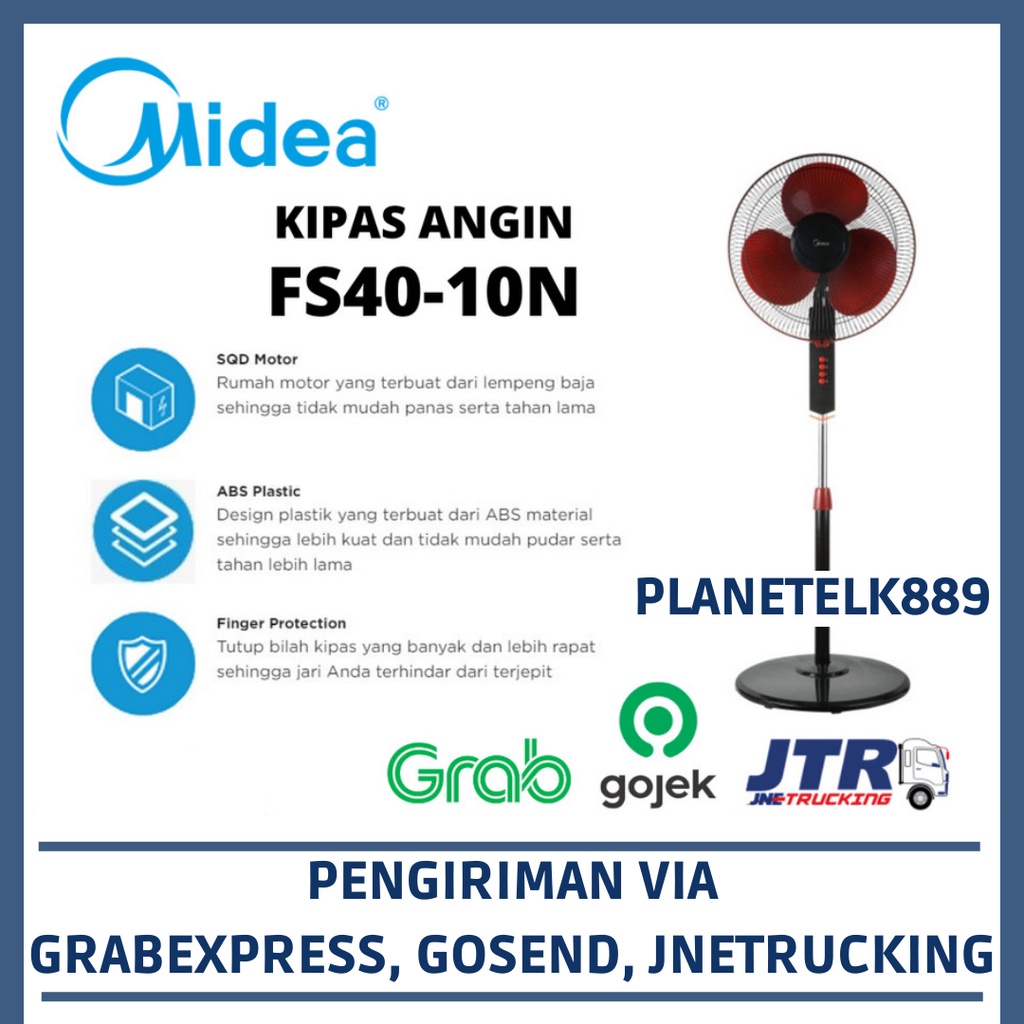 MIDEA FS40-10N KIPAS ANGIN MIDEA 16INCH/ STAND FAN 16INCH