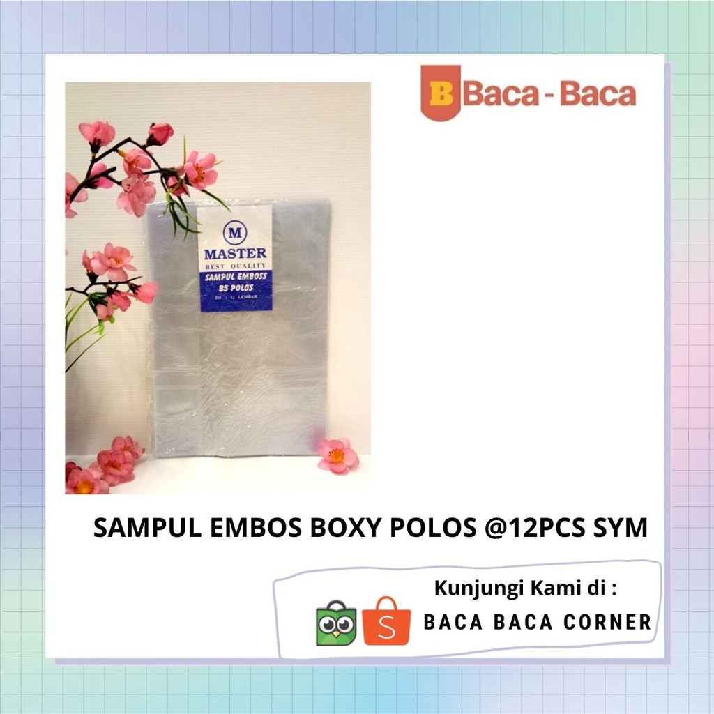 

SAMPUL EMBOS BOXY POLOS @12PCS SYM