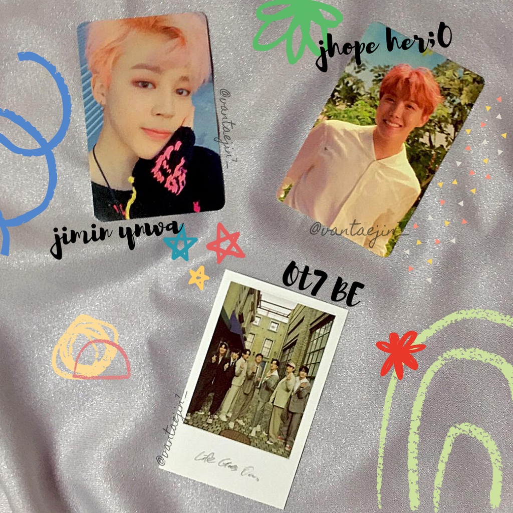 [READY STOCK] BTS OFFICIAL PHOTOCARD/ JIMIN YNWA / JHOPE HER O / LIFE GOES ON BE *read description*