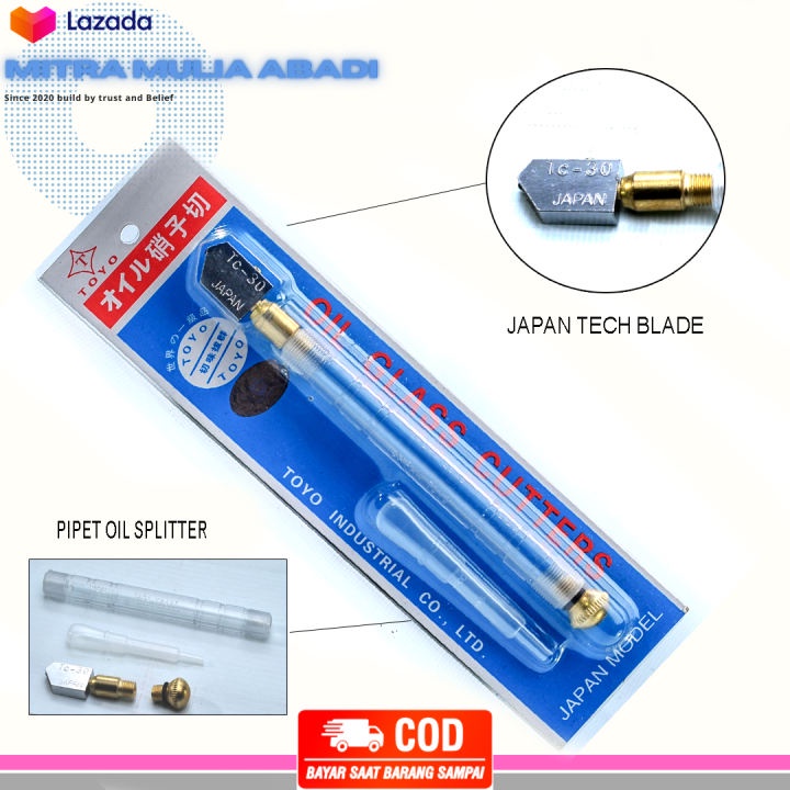 TOYO TC 30 Pisau Potong Kaca  l Pemotong Kaca l Oil Cutter